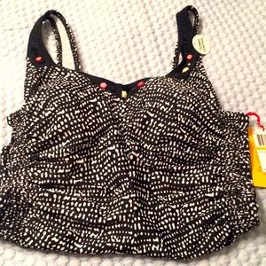 Ruby Road swimsuit with embellished neck